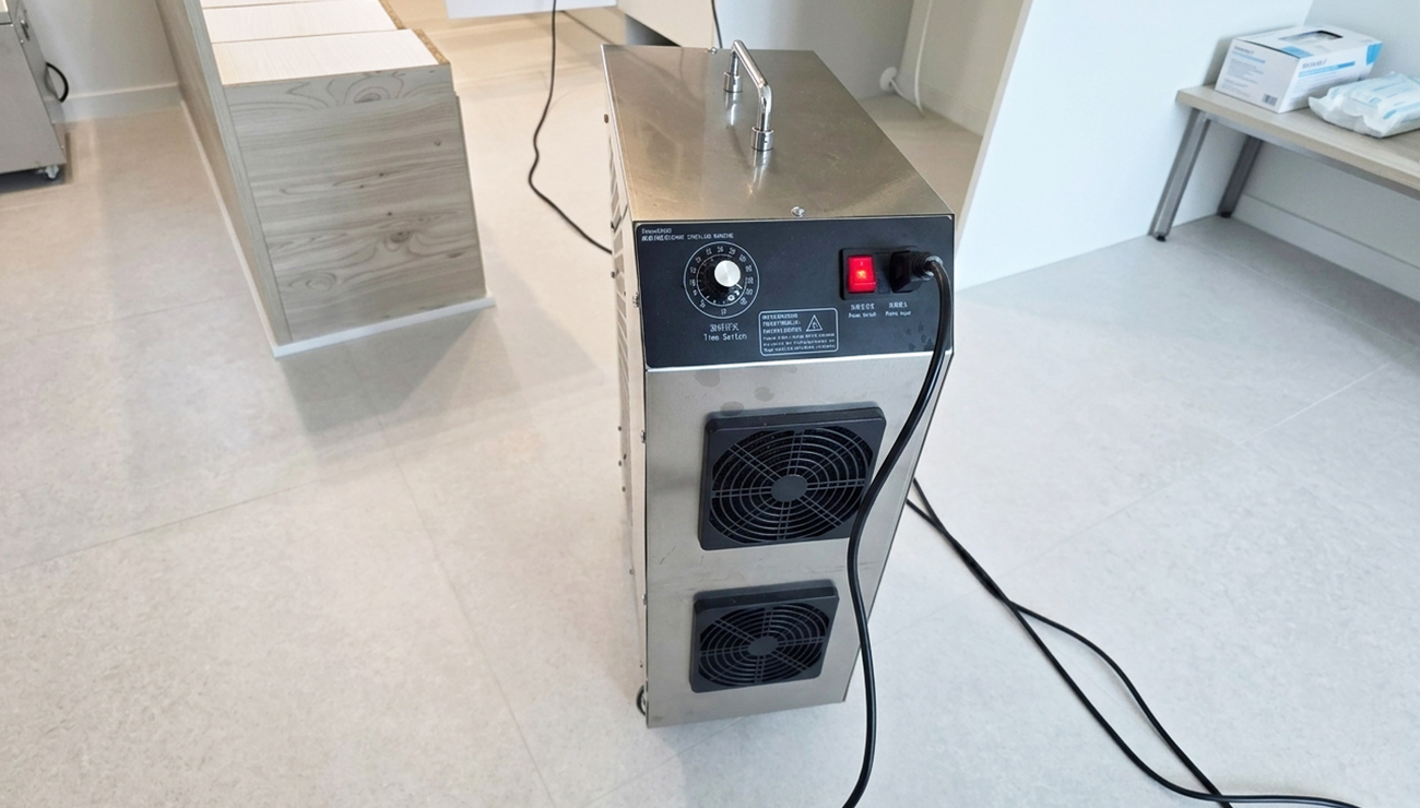 2차 오존 살균 작업